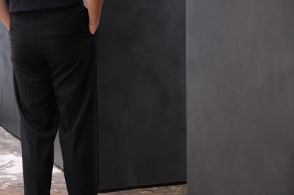 nonnotte/Draping One-Tuck Tapered Trousers/Drape Doeskin Cloth