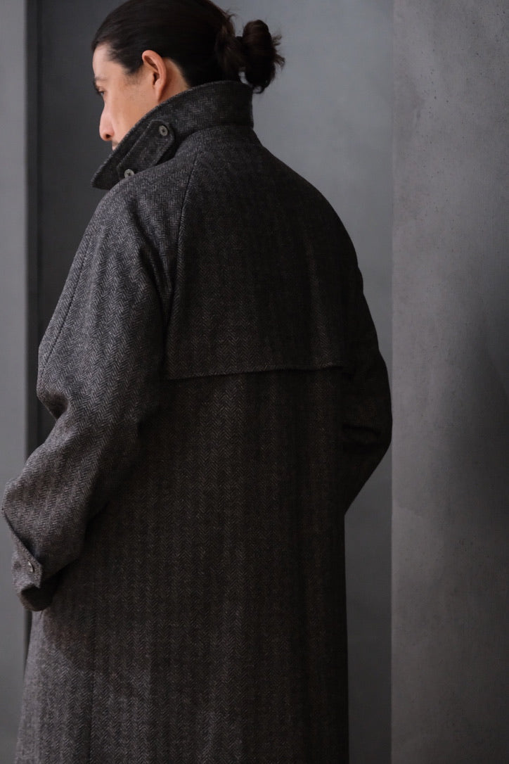 COHÉRENCE/Mod.FOUFOU Ⅱ/CHEVRON TWEED JERSEY / GREY