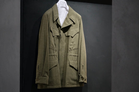 COHERENCE/ROBERT-P/Wool.Linen.Mohair Ripple/GREEN