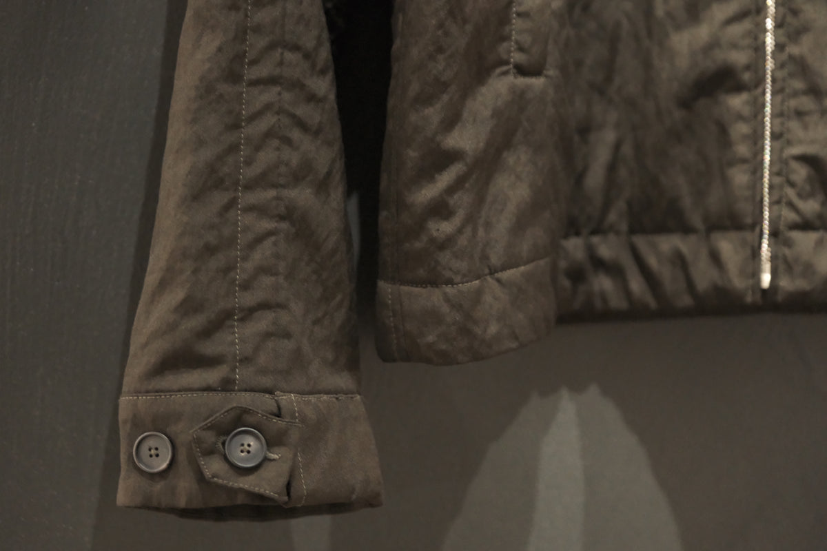 Massimo osti studio / TECH WO BOMBER / OW SHORT JACKET IN LANA TECNICA / TURKISH COFFEE