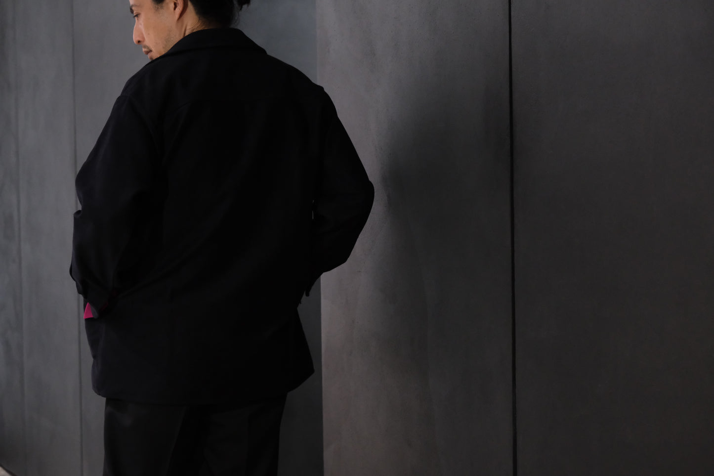 nonnotte/Draping Shirt Jacket/Fine Count Moleskin
