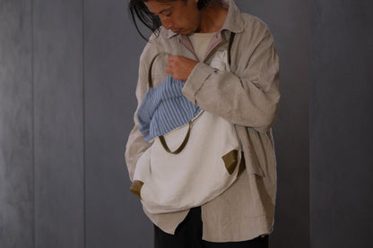 Chez VIDALENC × Marlène Coudeville   /  BAG GIPSY XL /  ANCIENT LINEN NATURAL