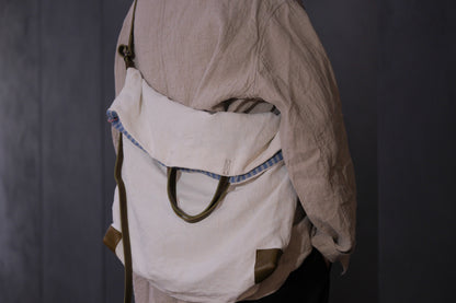 Chez VIDALENC × Marlène Coudeville   /  BAG GIPSY XL /  ANCIENT LINEN NATURAL