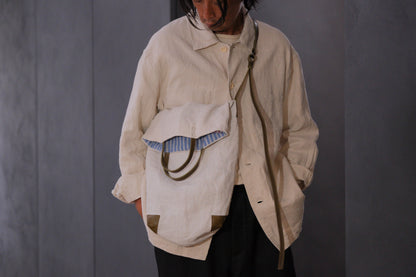 Chez VIDALENC × Marlène Coudeville  /  BAG GIPSY S /  ANCIENT LINEN NATURAL