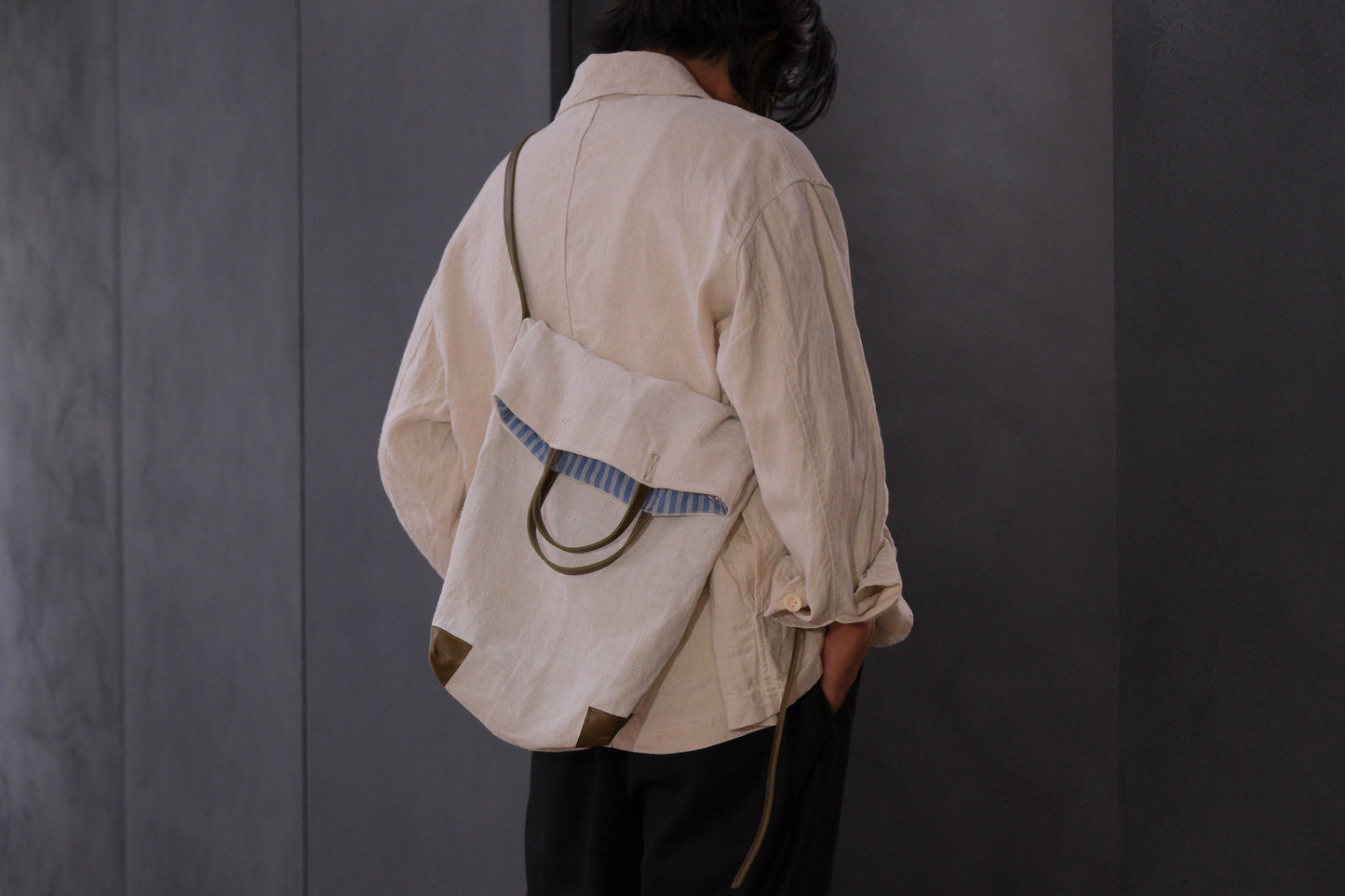 Chez VIDALENC × Marlène Coudeville  /  BAG GIPSY S /  ANCIENT LINEN NATURAL