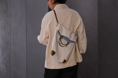 Chez VIDALENC × Marlène Coudeville  /  BAG GIPSY S /  ANCIENT LINEN NATURAL