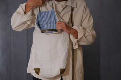 Chez VIDALENC × Marlène Coudeville  /  BAG GIPSY S /  ANCIENT LINEN NATURAL