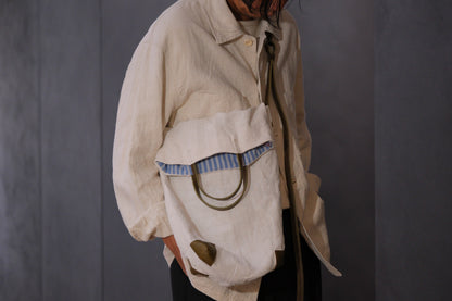 Chez VIDALENC × Marlène Coudeville  /  BAG GIPSY S /  ANCIENT LINEN NATURAL