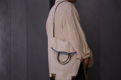 Chez VIDALENC × Marlène Coudeville  /  BAG GIPSY S /  ANCIENT LINEN NATURAL