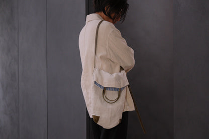 Chez VIDALENC × Marlène Coudeville  /  BAG GIPSY S /  ANCIENT LINEN NATURAL