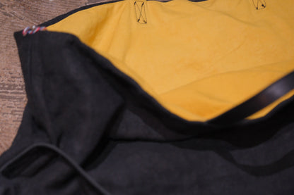 Chez VIDALENC × Marlène Coudeville  /  BAG GIPSY XL /  ANCIENT LINEN BLACK