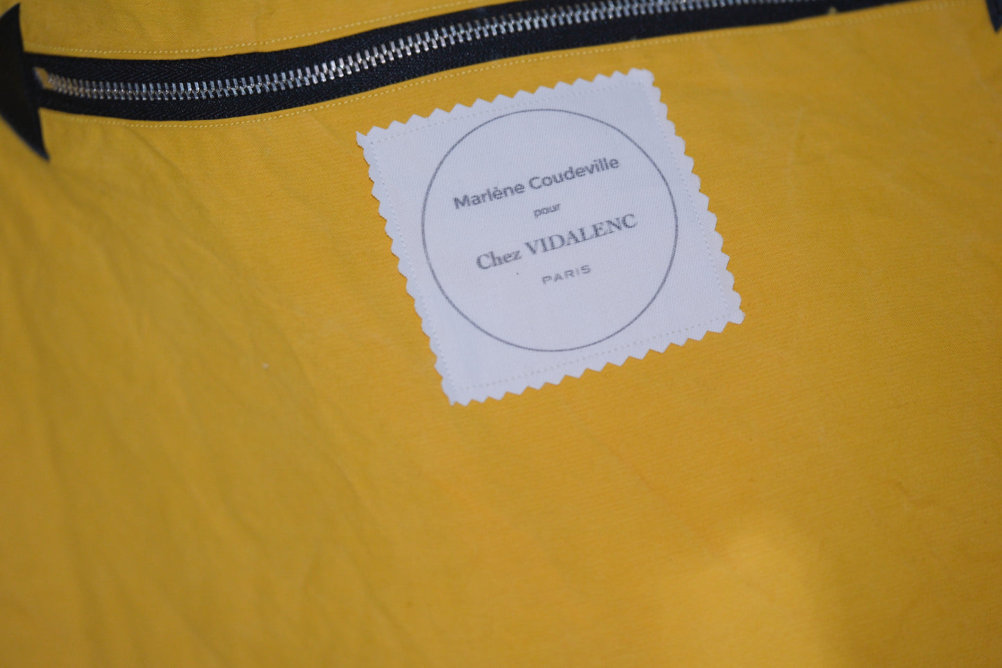 Chez VIDALENC × Marlène Coudeville  /  BAG GIPSY XL /  ANCIENT LINEN BLACK