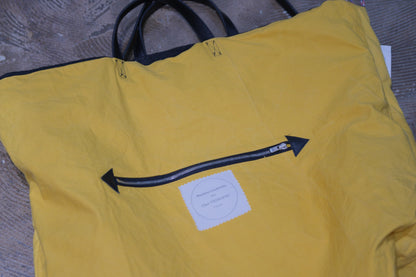 Chez VIDALENC × Marlène Coudeville  /  BAG GIPSY XL /  ANCIENT LINEN BLACK