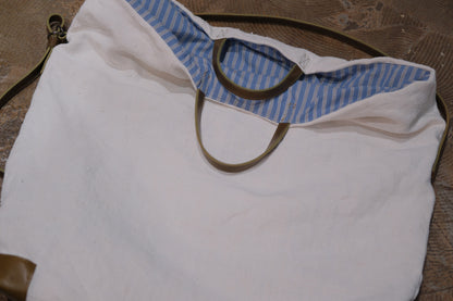 Chez VIDALENC × Marlène Coudeville   /  BAG GIPSY XL /  ANCIENT LINEN NATURAL