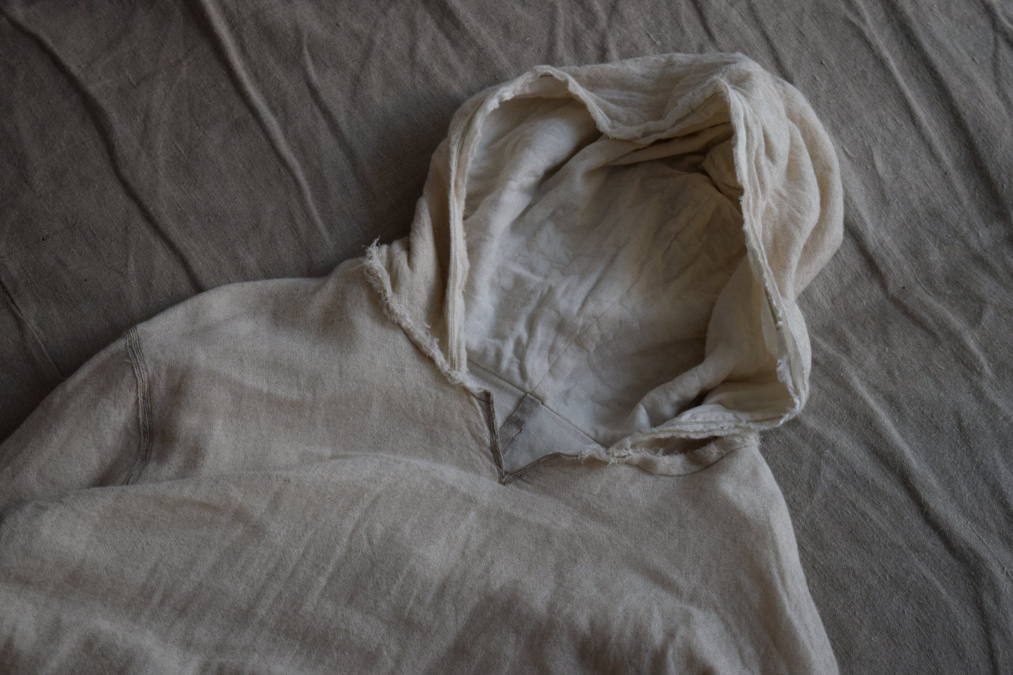 wright./Pullover gauze parka(Soft natural wool linen gauze / Organic cotton double gauze)