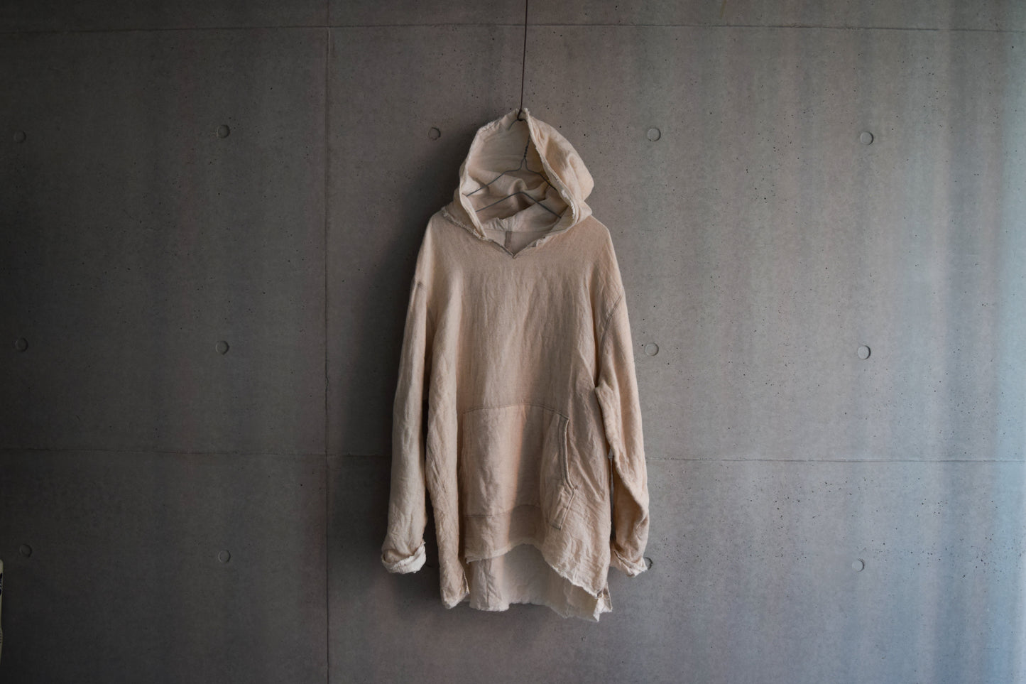 wright./Pullover gauze parka(Soft natural wool linen gauze / Organic cotton double gauze)