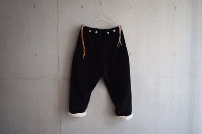 wright./Baggy pants with leather belt