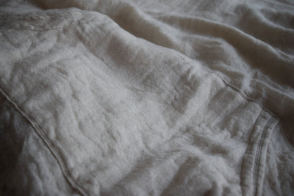 wright./Pullover gauze parka(Soft natural wool linen gauze / Organic cotton double gauze)