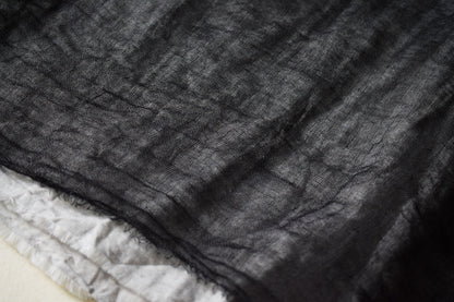 【受注商品】wright./Reversible gauze shirt (High density linen gauze / Organic cotton double gauze)