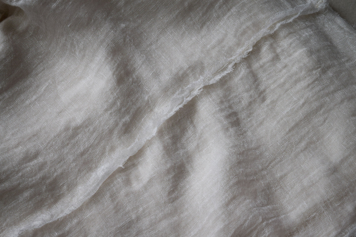 【受注商品】wright./Reversible gauze shirt (High density linen gauze / Organic cotton double gauze)