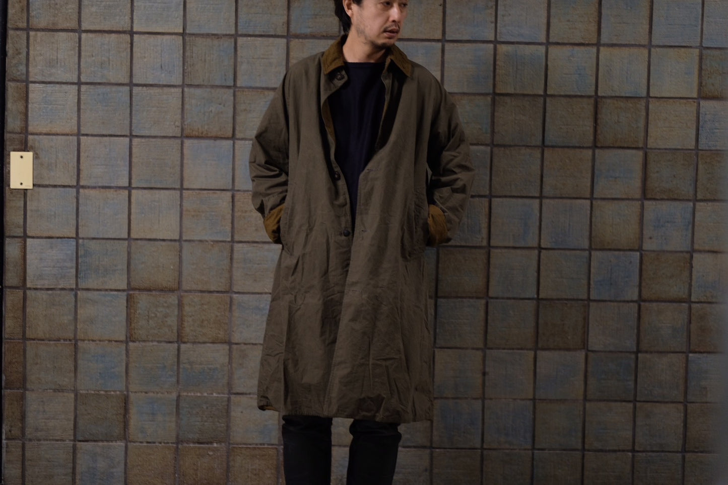 Chez Vidalenc /Coat bobi(cotton sailor/ kaki brown)