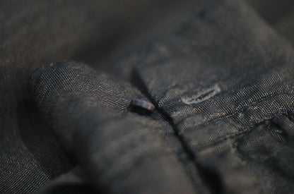 【受注商品】MINIMAL SLOPE / OPEN COLLARD SHIRT　(Sample Color : Drab)