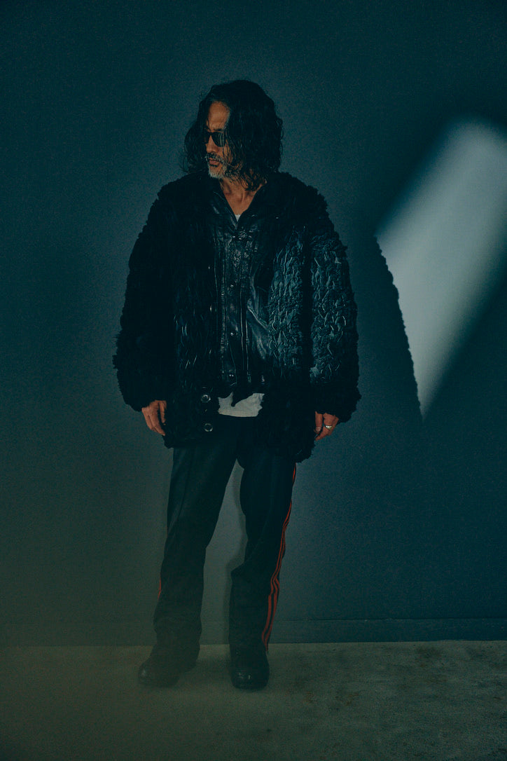 GOOD KARMA DEVELOPMENT/MOUTON CARDIGAN " CHARLIE "/BLACK