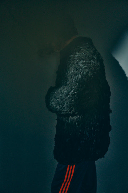 GOOD KARMA DEVELOPMENT/MOUTON CARDIGAN " CHARLIE "/BLACK