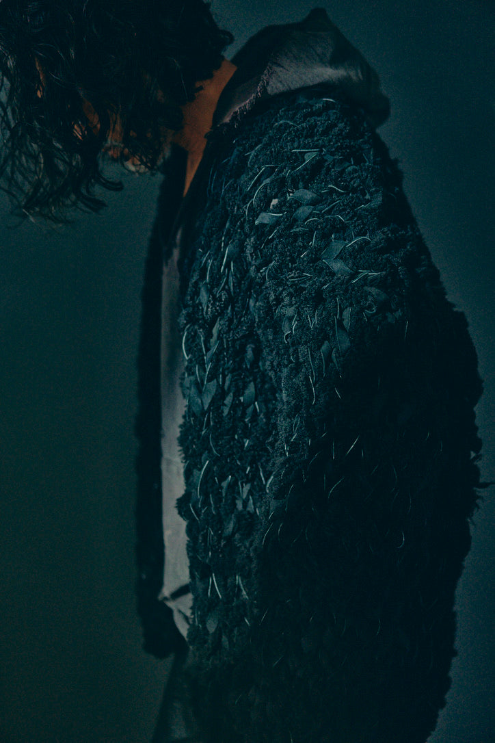 GOOD KARMA DEVELOPMENT/MOUTON CARDIGAN " CHARLIE "/BLACK