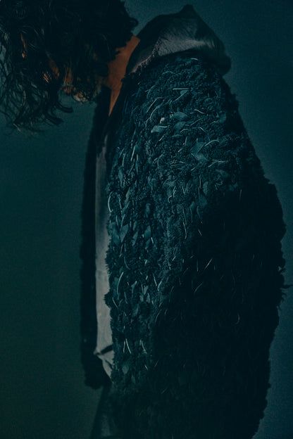 GOOD KARMA DEVELOPMENT/MOUTON CARDIGAN " CHARLIE "/BLACK