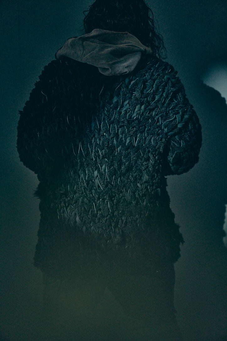 GOOD KARMA DEVELOPMENT/MOUTON CARDIGAN " CHARLIE "/BLACK