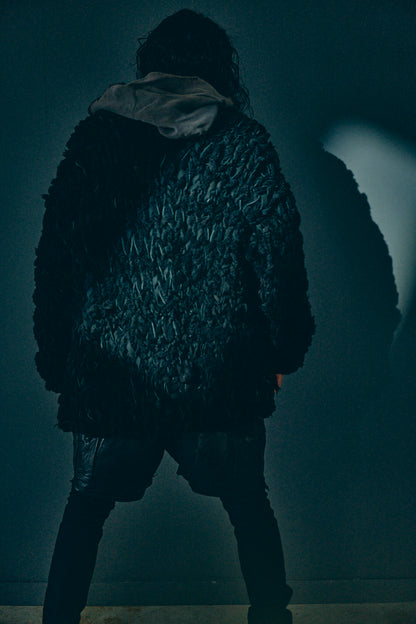 GOOD KARMA DEVELOPMENT/MOUTON CARDIGAN " CHARLIE "/BLACK