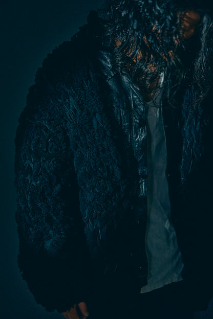 GOOD KARMA DEVELOPMENT/MOUTON CARDIGAN " CHARLIE "/BLACK