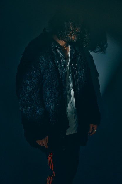 GOOD KARMA DEVELOPMENT/MOUTON CARDIGAN " CHARLIE "/BLACK