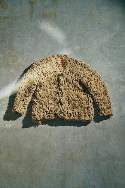 GOOD KARMA DEVELOPMENT/MOUTON CARDIGAN " CHARLIE "/BEIGE