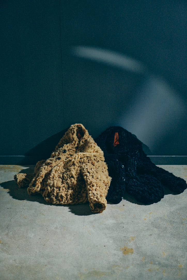 GOOD KARMA DEVELOPMENT/MOUTON CARDIGAN " CHARLIE "/BLACK