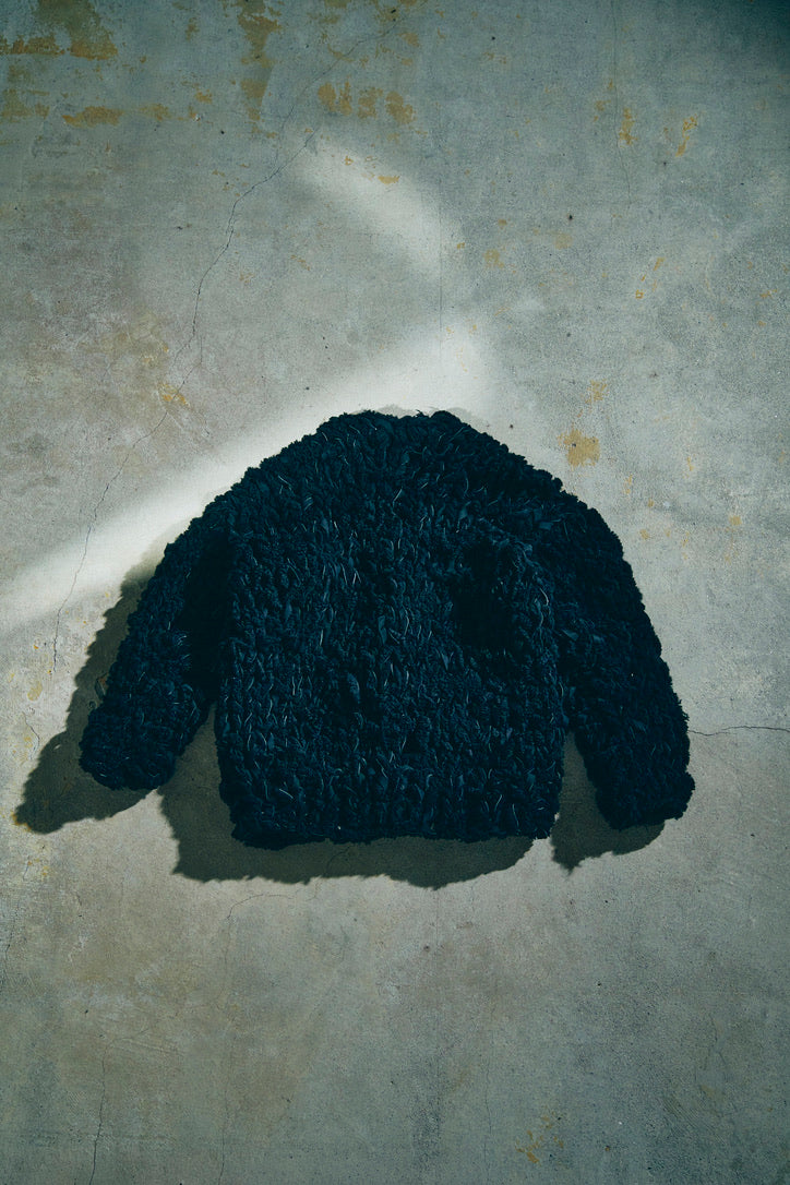 GOOD KARMA DEVELOPMENT/MOUTON CARDIGAN " CHARLIE "/BLACK