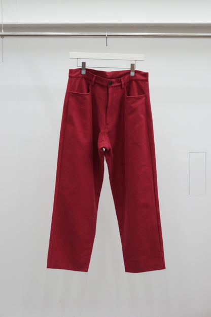 nonnotte / 5 Pockets Trousers / N-25A-075 / Pomegranate