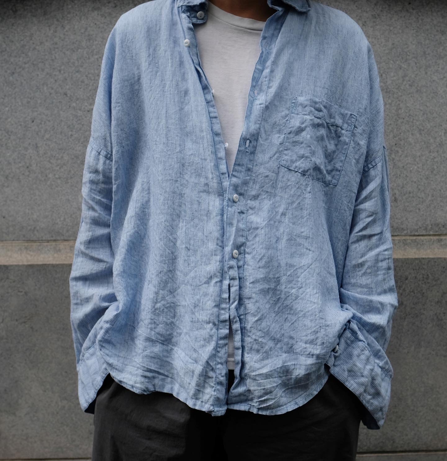 Chez Vidalenc / Over shirts / Pale Blue