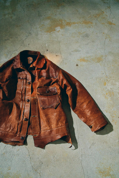 GOOD KARMA DEVELOPMENT / Leather Blouse “DAVE” / (T.Brown)